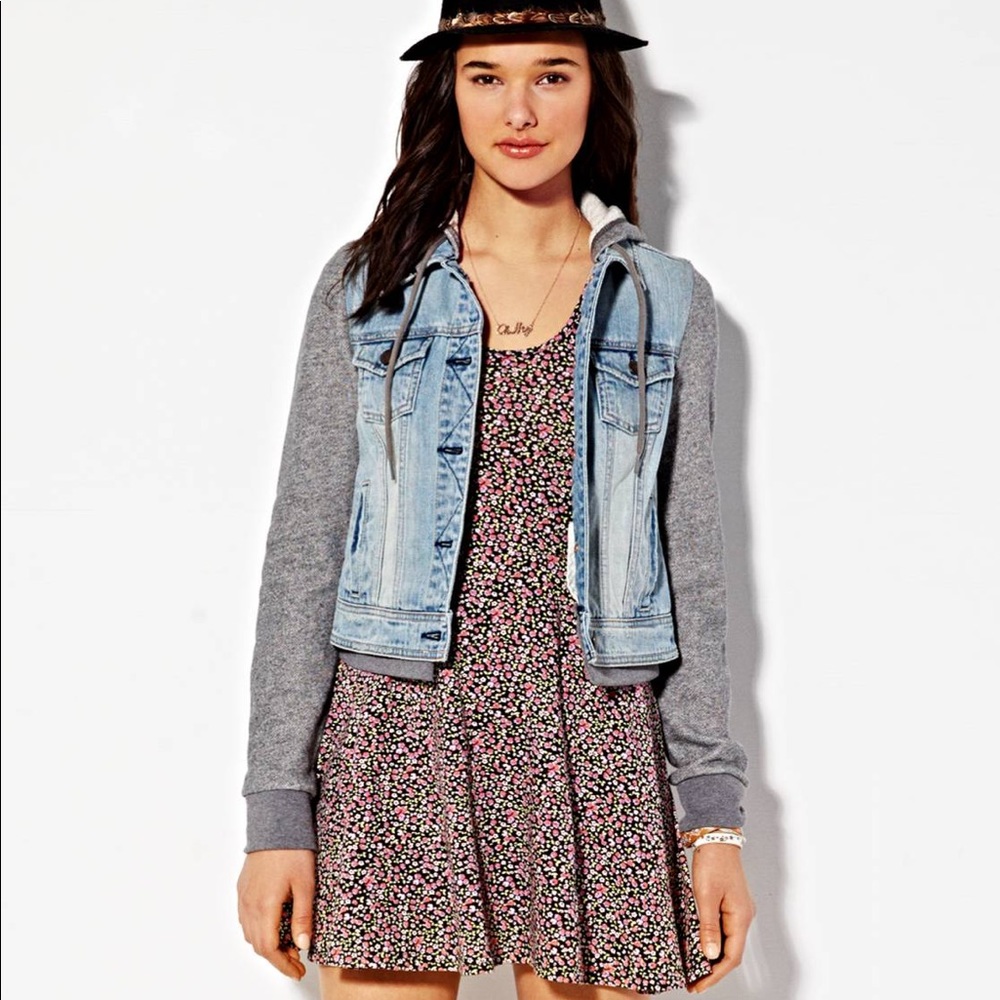 AE Hooded Denim Jacket